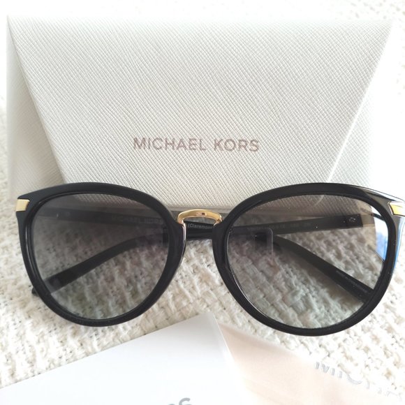 New Michael Kors Claremont Black Cat Eye Sunglasses MK2103 main image 6